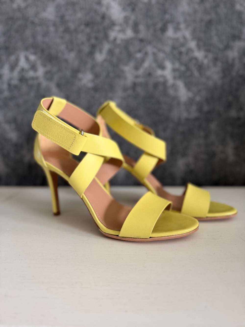 Lewis Citron Leather Sandals